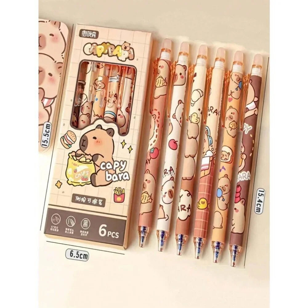 1pc/3pcs/6pcs/Box Erasable Click Pens Assorted Color And Creative Design